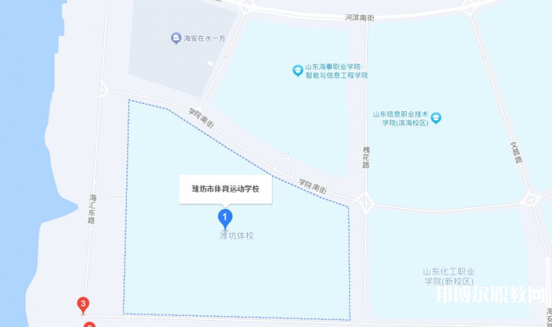 濰坊市體育運動學校地址，乘車路線