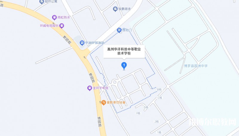 惠州華洋科技學(xué)校地址，乘車(chē)路線(xiàn)