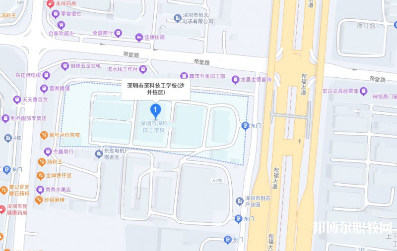 深圳市深科技工學(xué)校地址，乘車路線