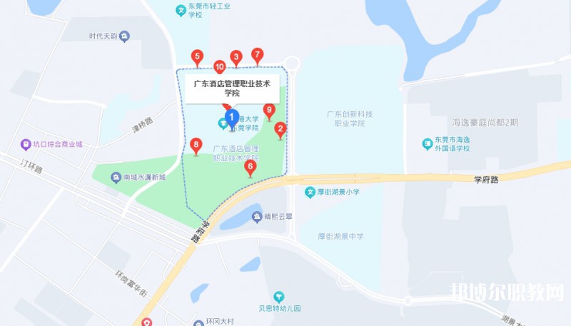 廣東酒店管理職業(yè)技術(shù)學(xué)院中職部地址，乘車路線